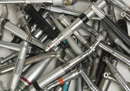 A pile of handpieces